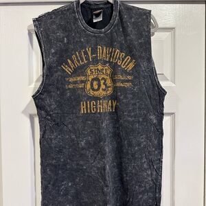 Harley-Davidson Sleeveless Black T-Shirt